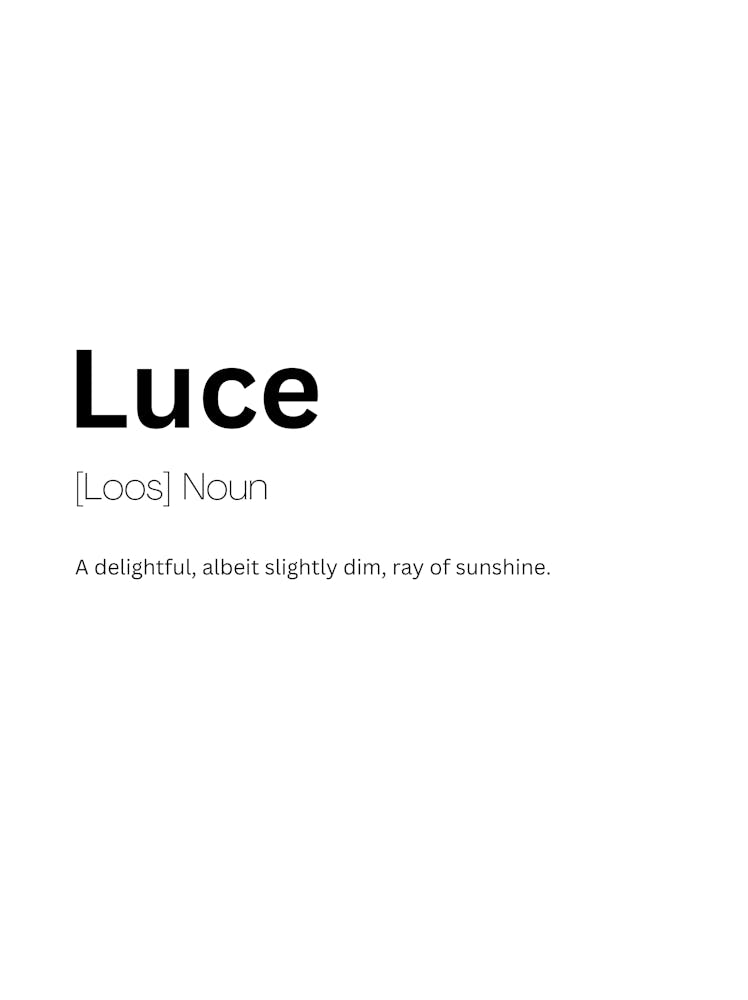 Luce Definition Meaning