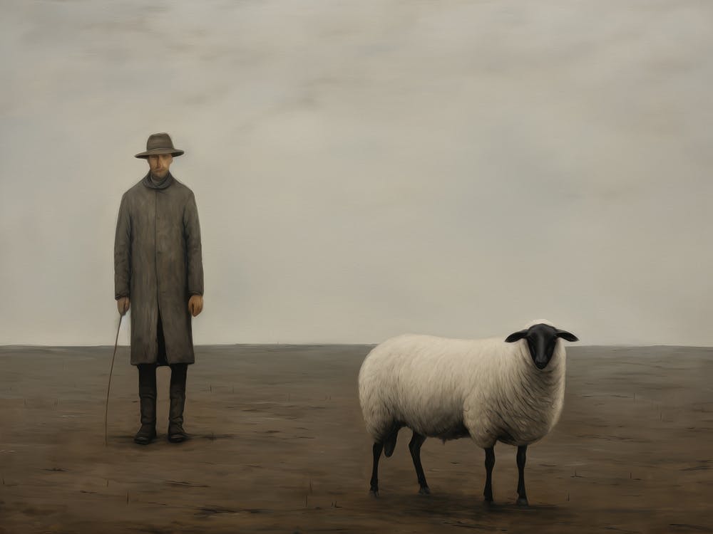 Shepherd Oil Painting