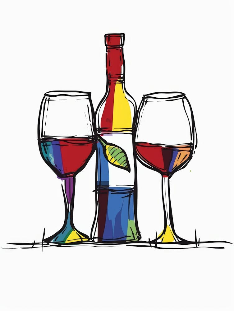Rainbow Wine Glasses