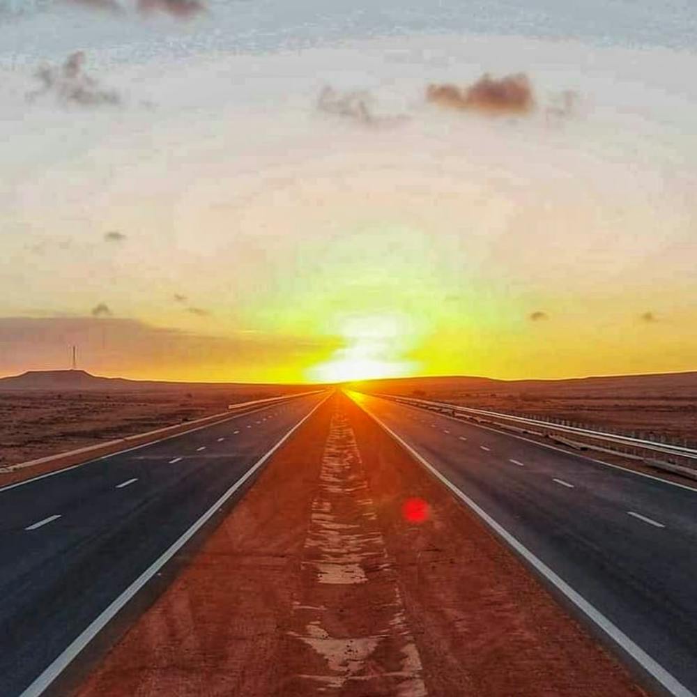 Sunset On The Highway