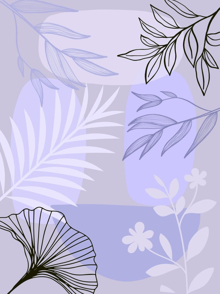 Abstract Leaves And Flowers 2