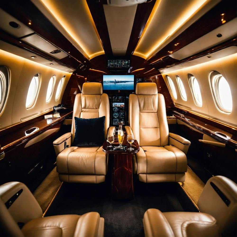 Private Jet Interior
