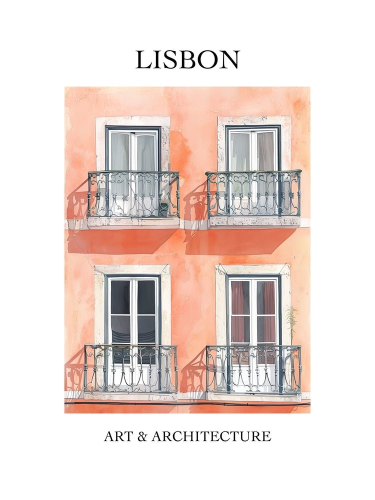 Lisbon Travel And Architecture Poster 4