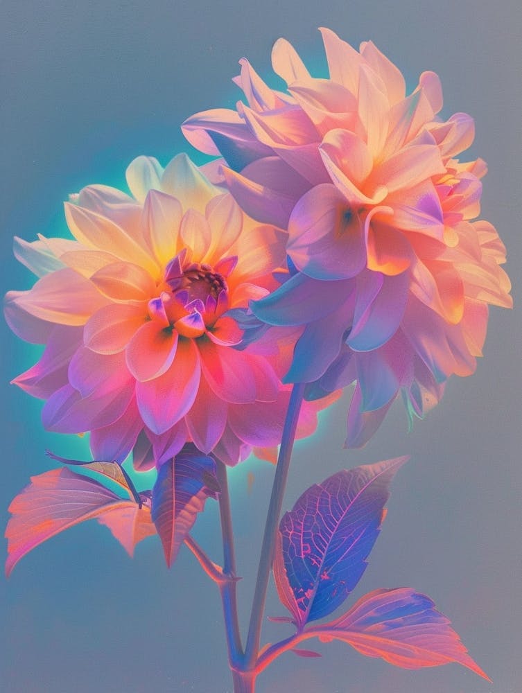 Iridescent Flower Dahlia 5