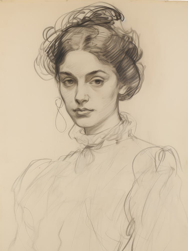 Antique Woman Sketch