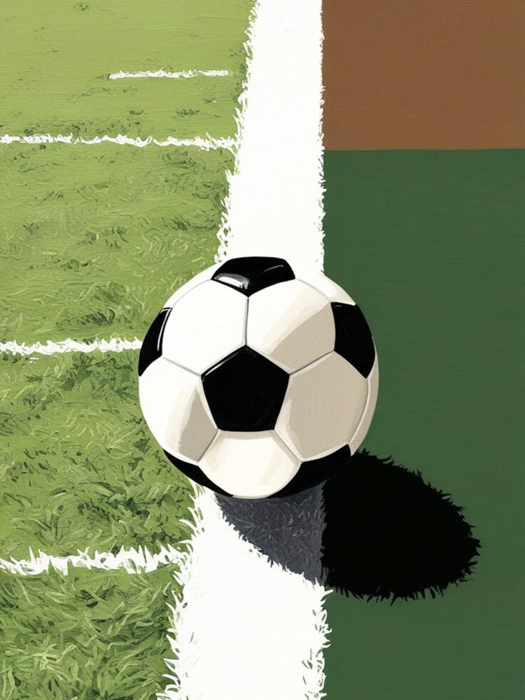 Soccer Ball On The Field 1
