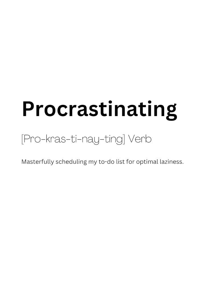Procrastinating Definition Meaning 1