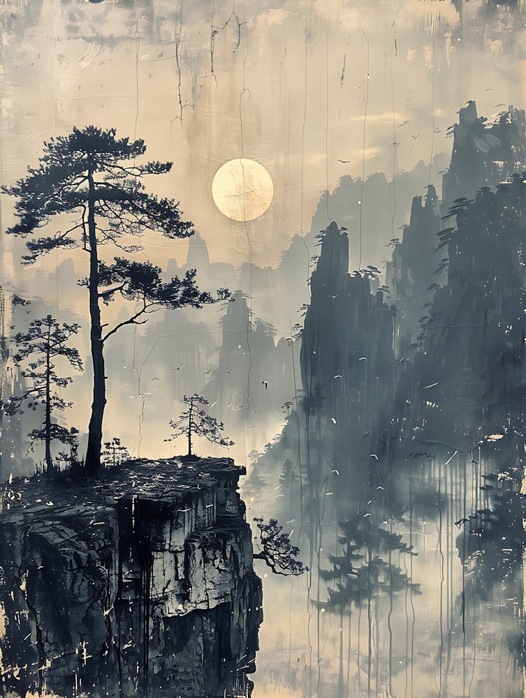 Antique Chinese Landscape Painting Art 8
