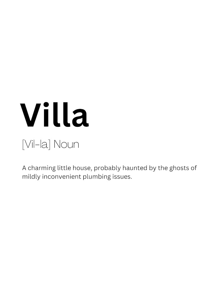 Villa Definition Meaning