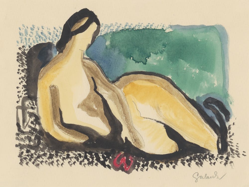 Reclining Nude, Mikuláš Galanda