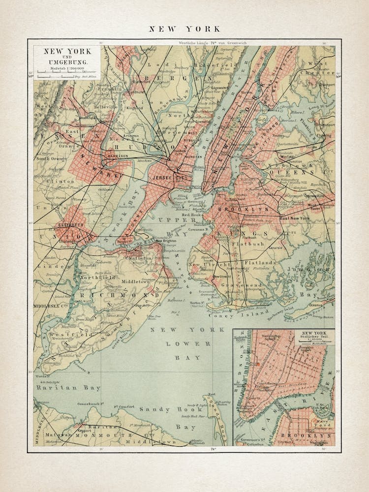 Vintage Brockhaus 8 New York