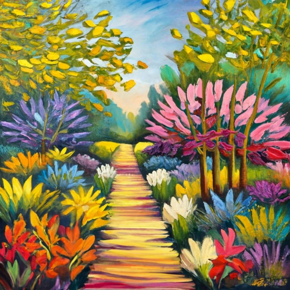 into the garden art print 2