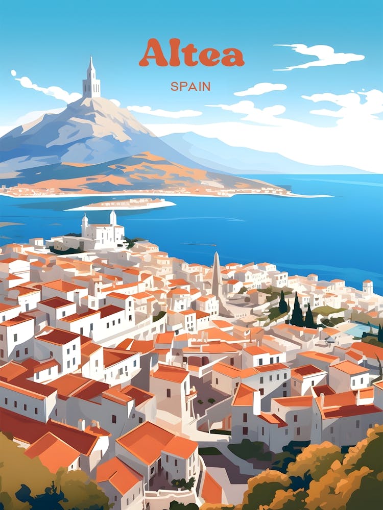 Altea Costa Blanca Spain Travel Art