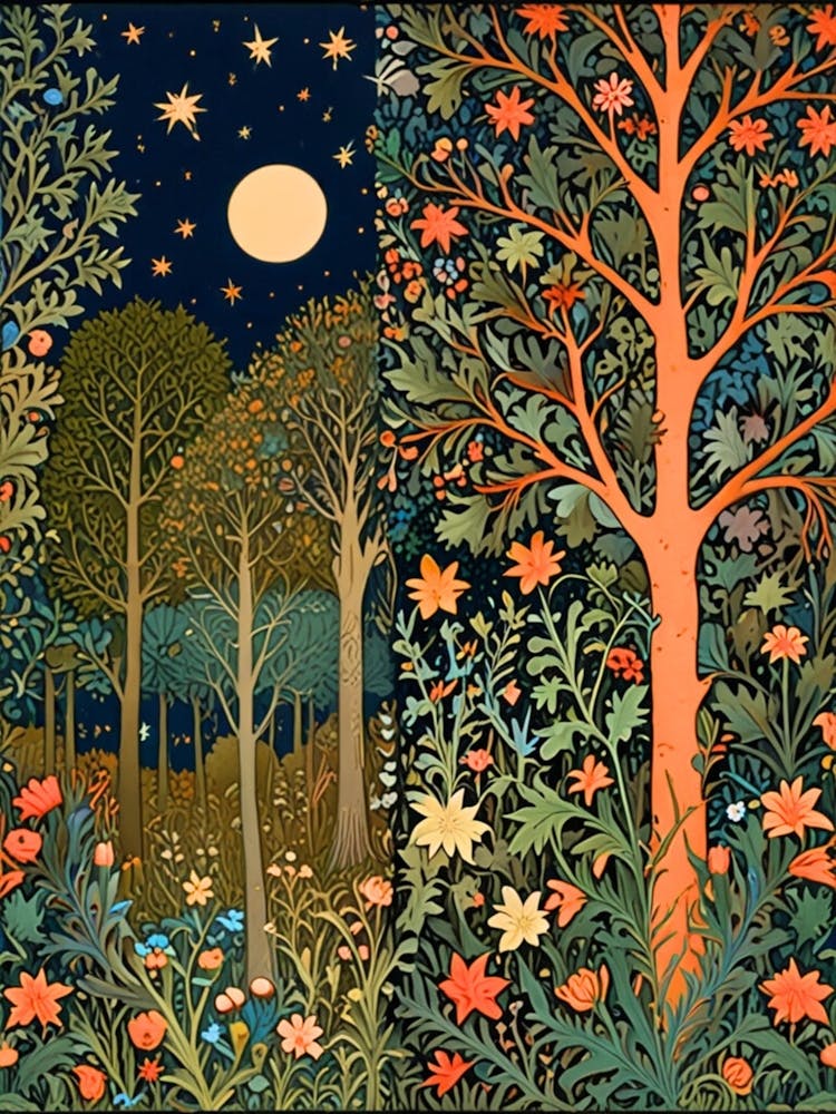 William Morris Forest At Night 42