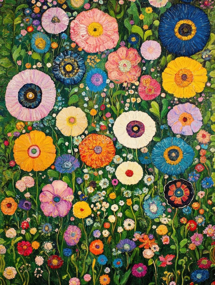 Garden Full Of Colorful Flowers 9
