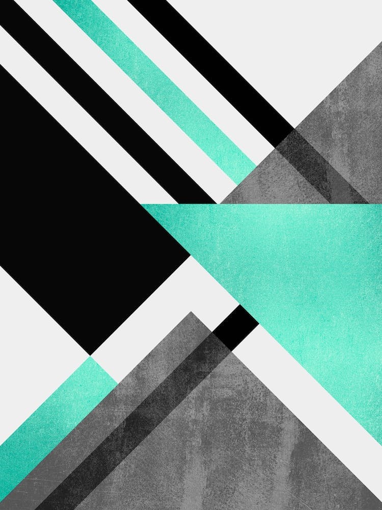 Foldings In Turquoise