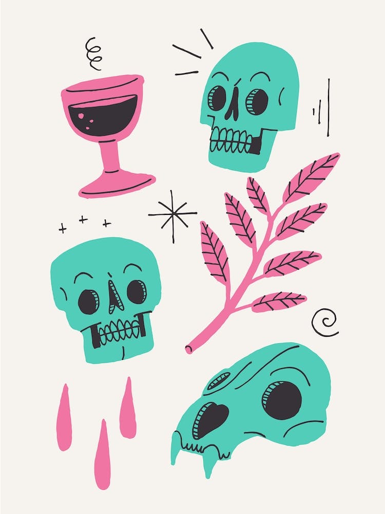 Skulls And Wine Light