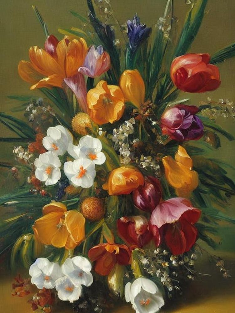 Crocus Painting 5 Flower