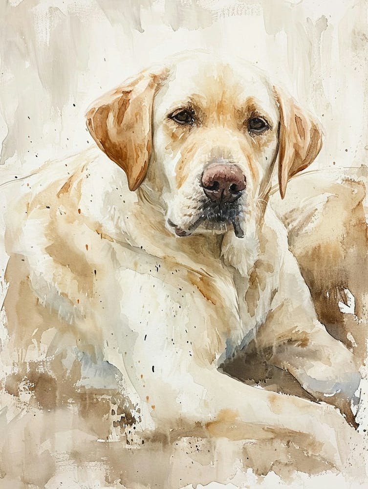 Labrador Retriever Watercolor Painting 4