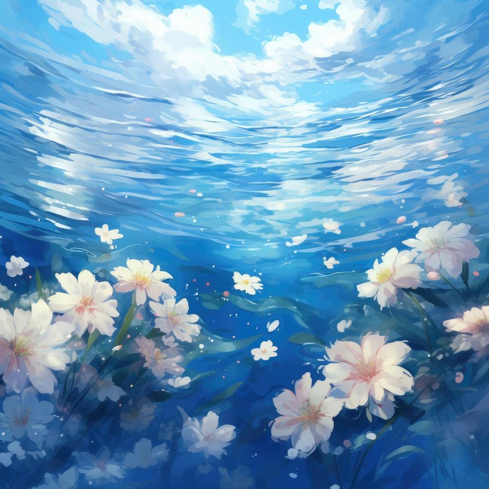 Fleurs Dans L'Eau