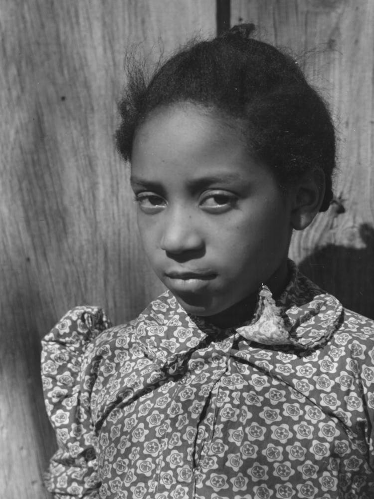 Untitled Photo, Possibly Related To Daughter Of Pomp Hall, Tenant Farmer, Feeding Corn To Her Three Chickens Which