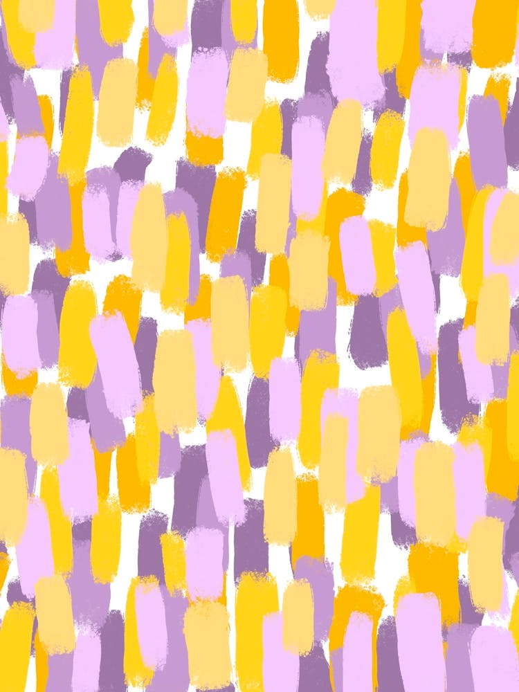 Abstract Brush Stroke Purple and Yellow