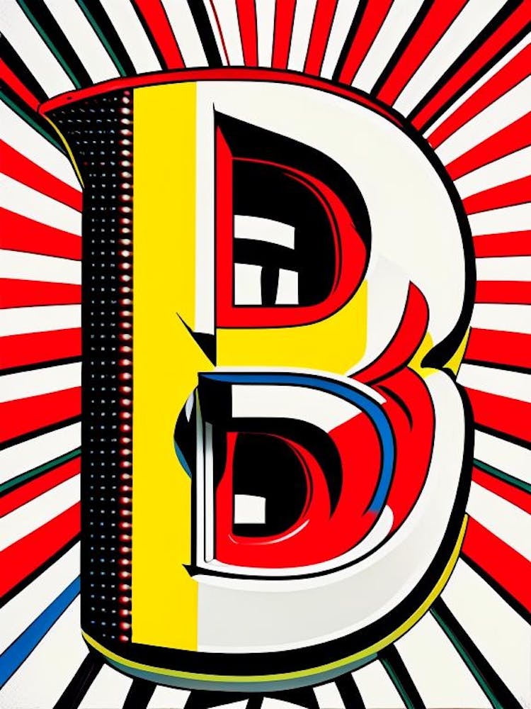 B, Letter, Alphabet Comic 3