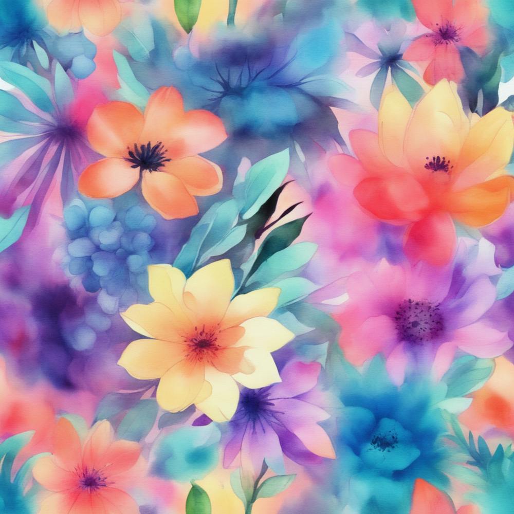 Watercolor Floral Pattern 1