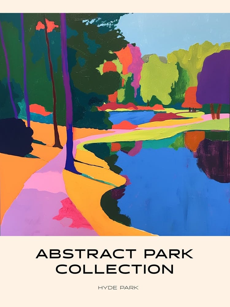Abstrakt Park Kollektion Poster Hyde Park Sydney Australien 2