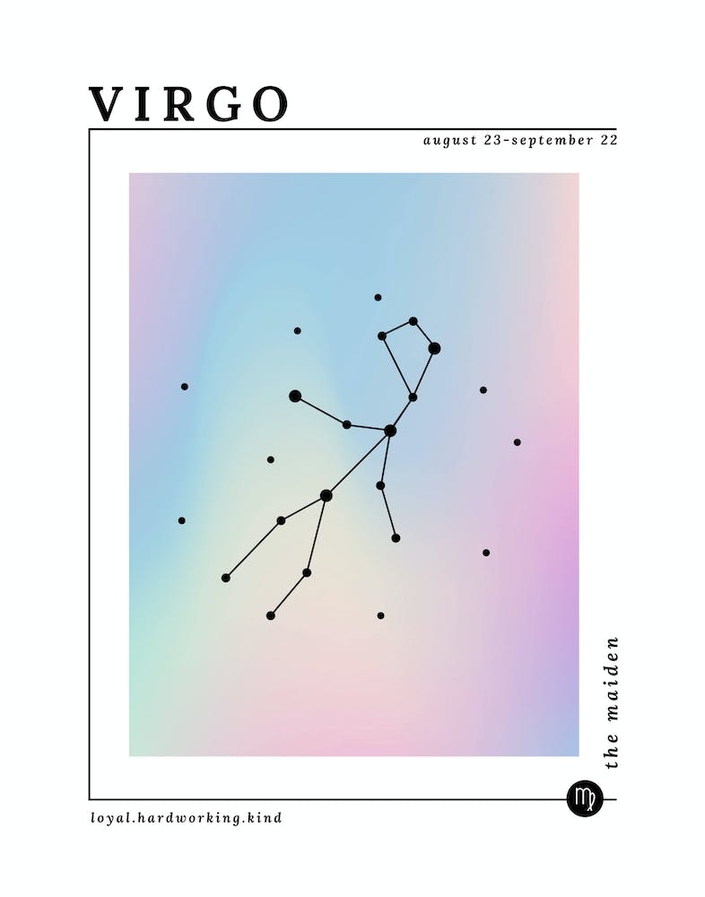 Virgo Zodiac Sign | Iridescent