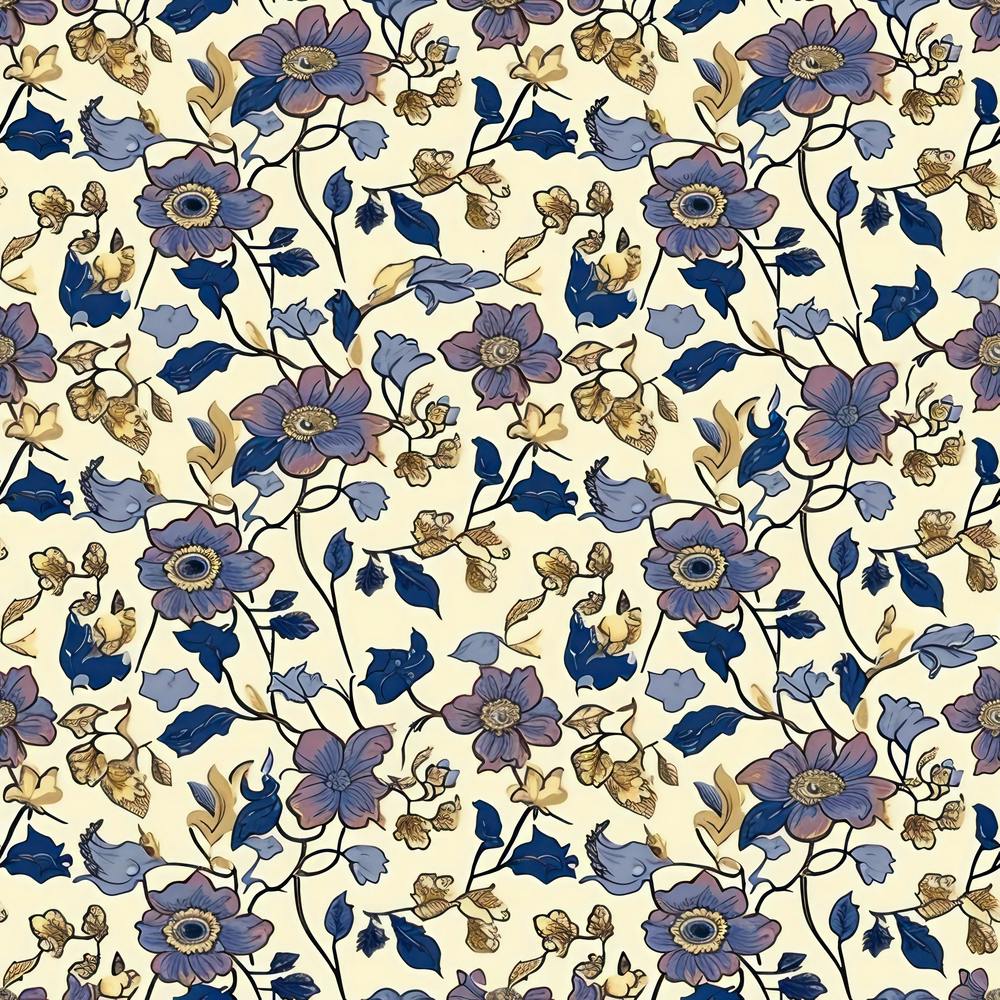 Floral Morning London Fabrics Floral Pattern 2