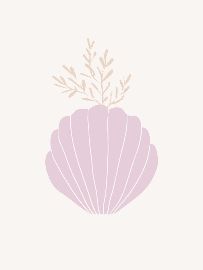 Nordic Lilac Vase Of Botanicals