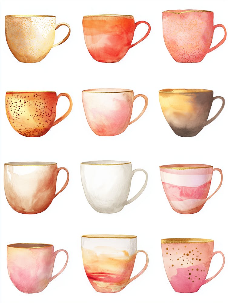 Pink Coffee Cups
