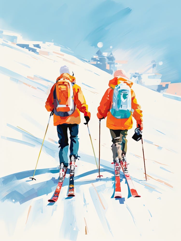 Kitzbuhel   Austria, Ski Resort Illustration 3