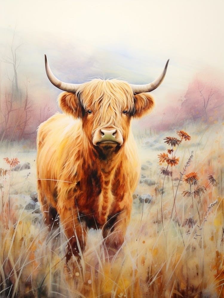 Warm Tones Highland Cow 4