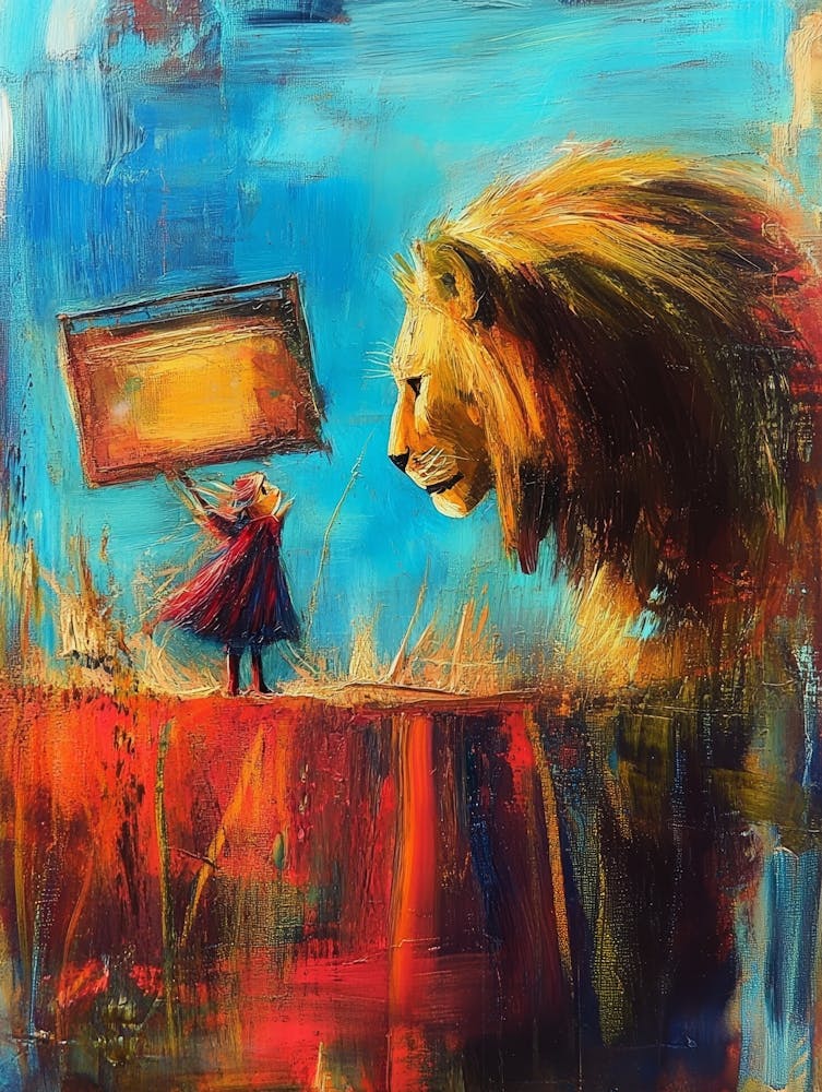Lion And Girl