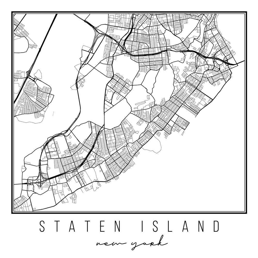 Staten Island New York Street Map