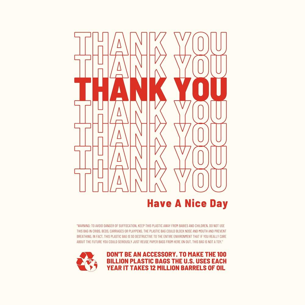 Thank You Bag Square