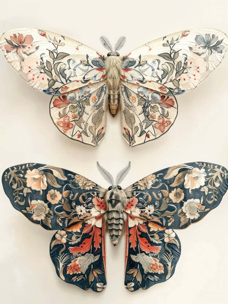 Butterfly Elegance William Morris Style 8
