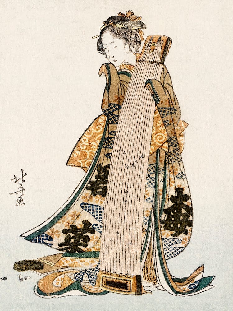 Japanische Frau (1760 1849), Katsushika Hokusai