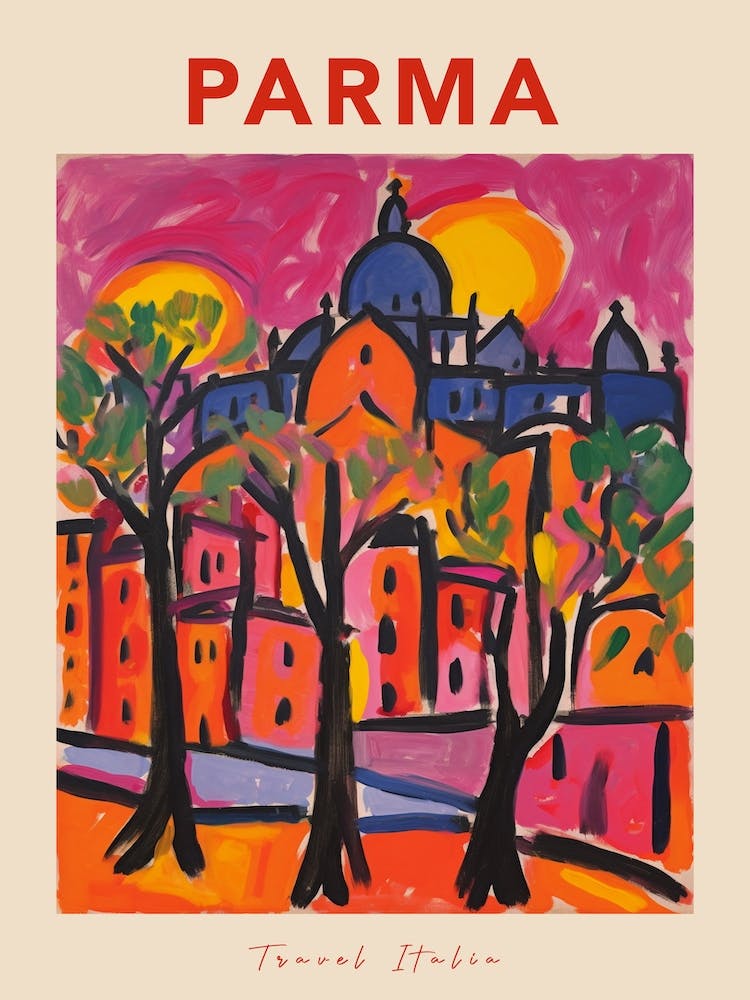 Parma Italia Travel Poster