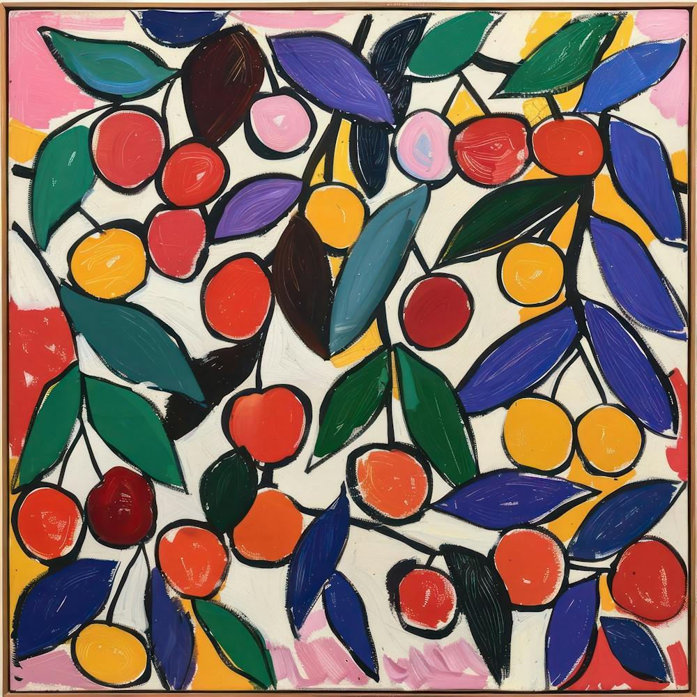 Cherry Painting Matisse Style 1