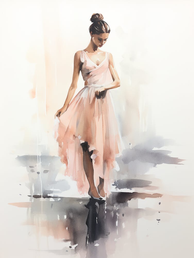 Ballerina Watercolor