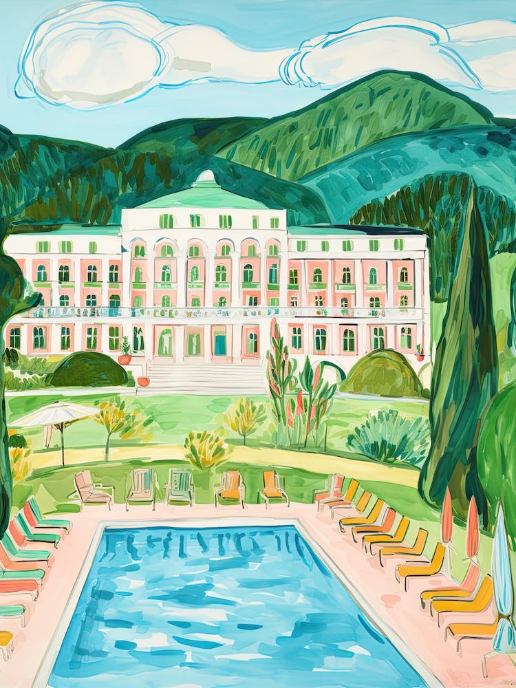 The Greenbrier   White Sulphur Springs, West Virginia   Resort Storybook Illustration 3