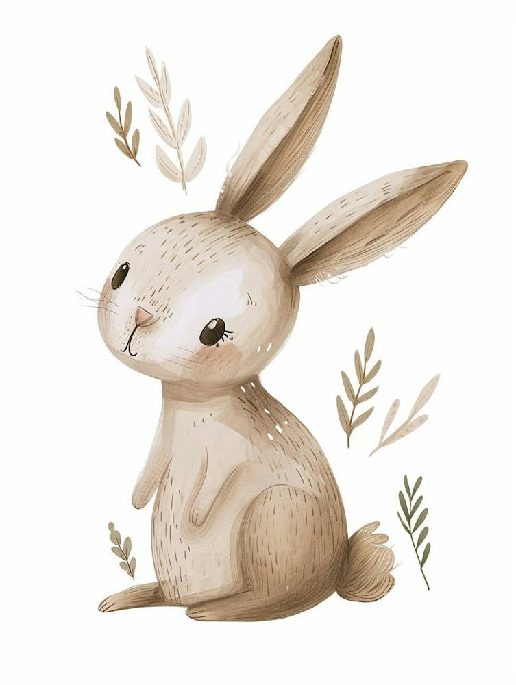 Mini Rex Rabbit Kids Illustration 4