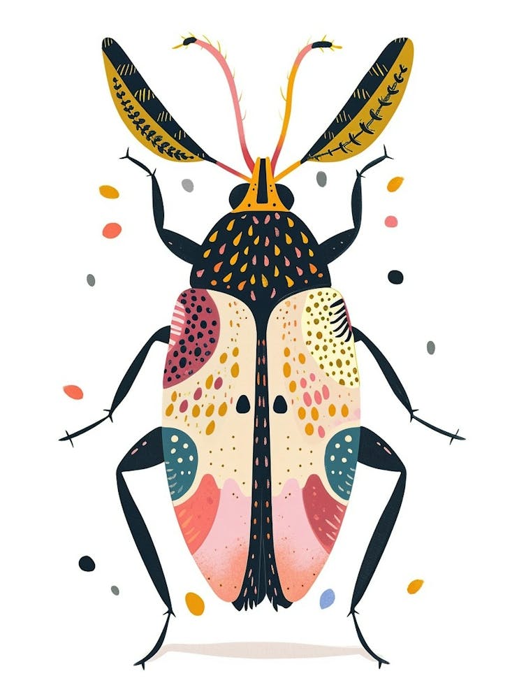 Bunte Insektenillustration Käfer 9