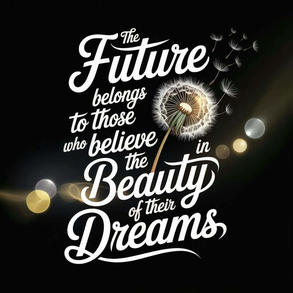 Future Belongs To Those Who Believe In The Beauty Of Their Dreams 3