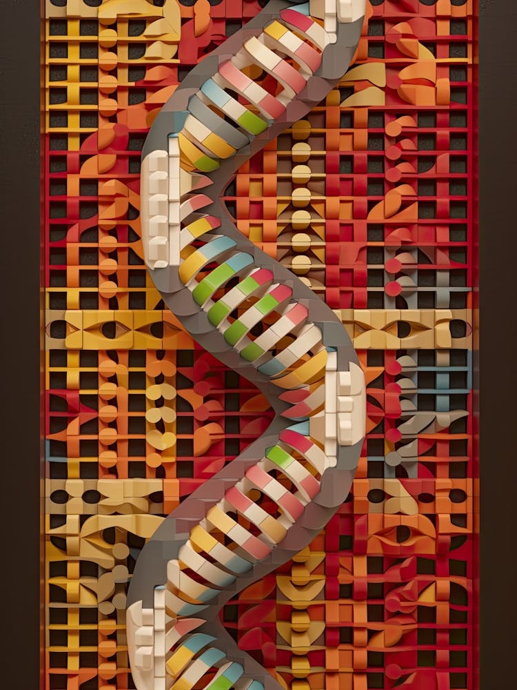 Dna Art Abstract Painting 17