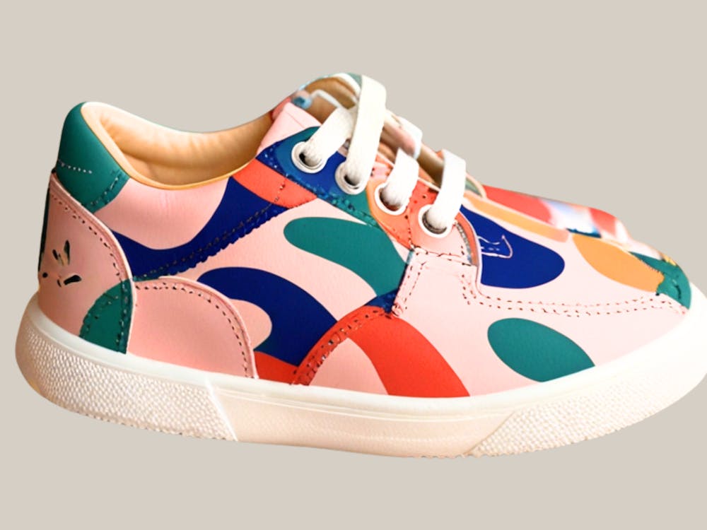 Pink And Multicolored Sneakers
