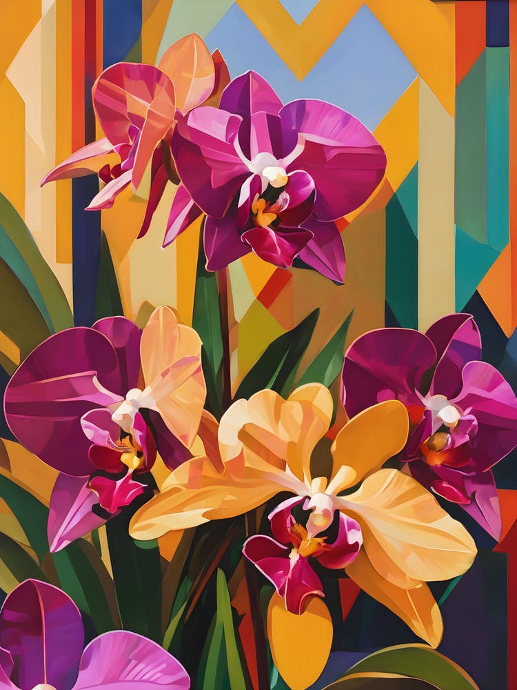 Zygopetalum Orchids Abstract 1